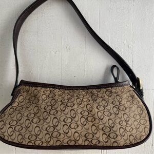 Brown Patterned clutch